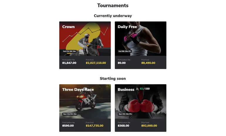 Binomo tournaments broker