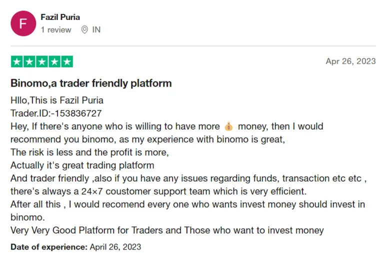 Binomo.com trader reviews