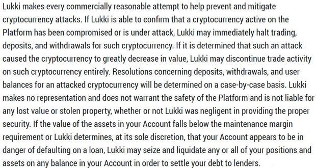 Lukki Exchange debt repayment
