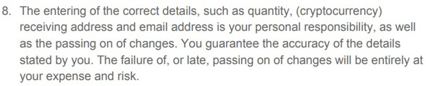 BTC Direct responsibility