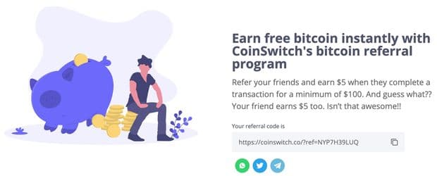 Coinswitch referral program