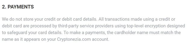 cryptonezia.com payment information