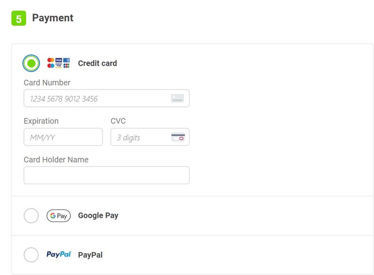 FlixBus payment methods
