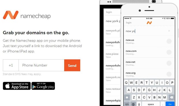 namecheap.com mobile app