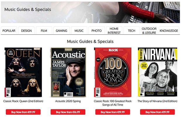myfavouritemagazines.co.uk magazines category "Music