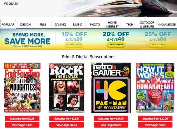 myfavouritemagazines.co.uk magazines in the Popular category