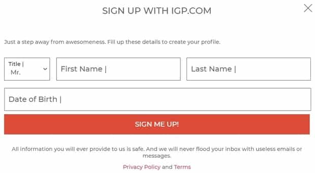 IGP registration