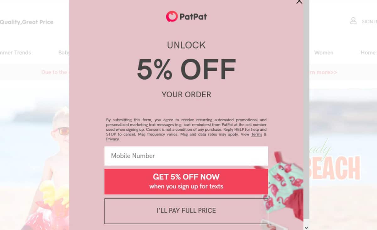 patpat.com discounts