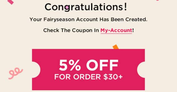 Fairy Season discount for registration