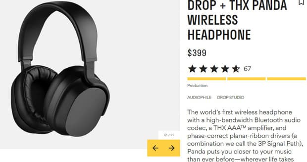 Drop headphones Panda Announcement