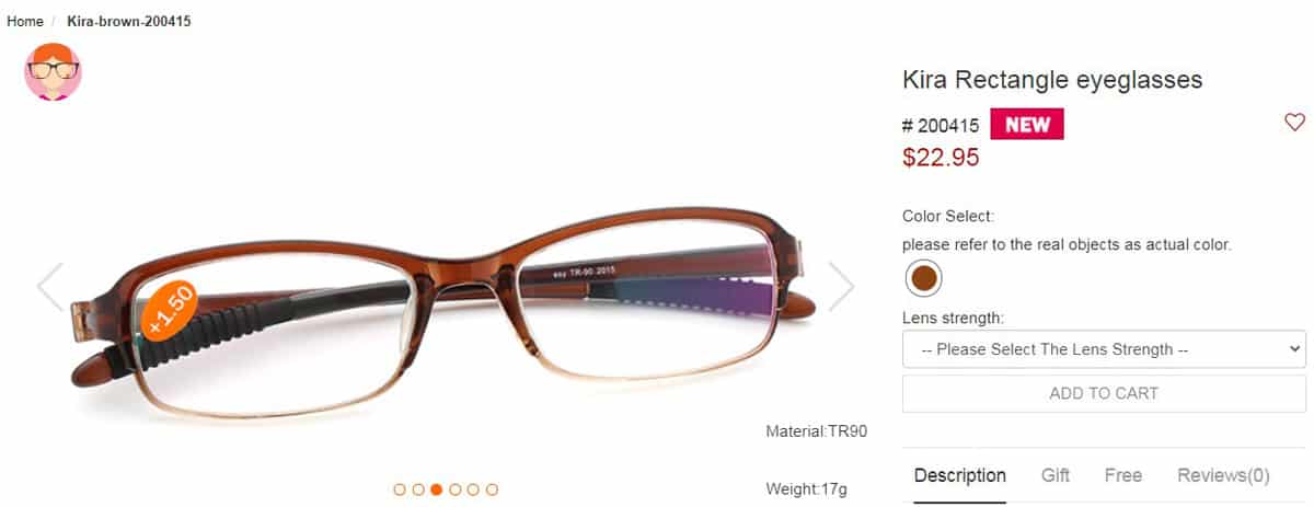 glasseslit.com product card