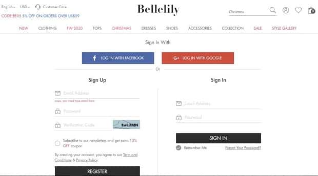 bellelily.com register