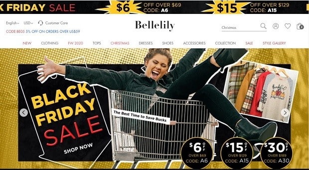 bellelily.com Black Friday