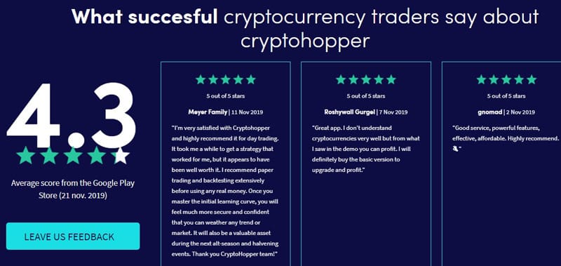 Cryptohopper reviews