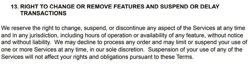 FTX Trade Adjustment