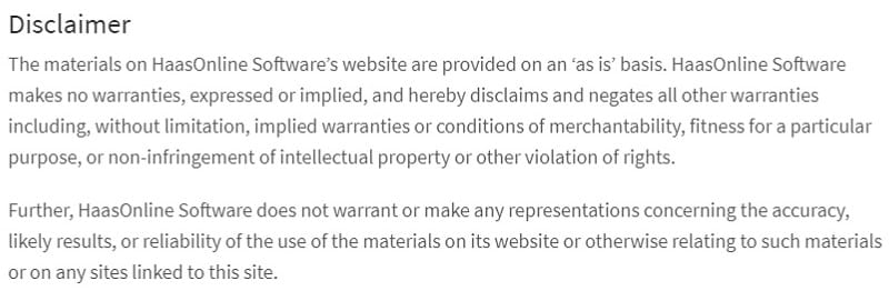 haasonline.com user agreement