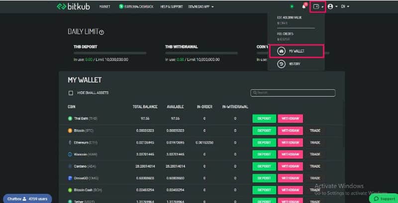 Bitcube deposit and withdrawal