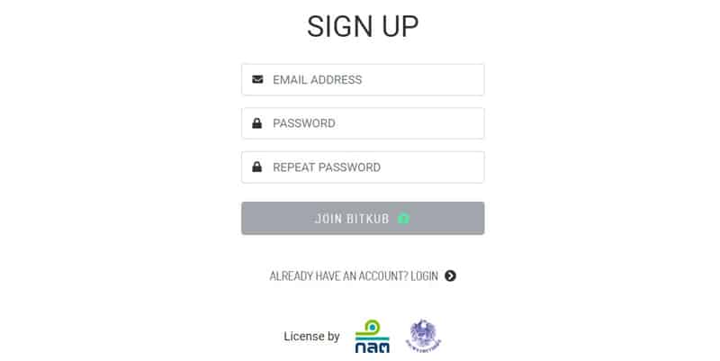 Bitkub registration