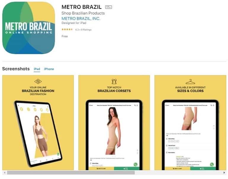 Metro Brazil mobile app
