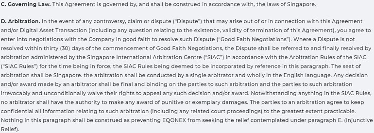 eqonex.com regulation