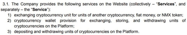 Nominex cryptocurrency exchange