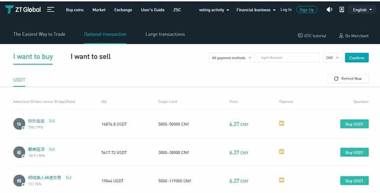 ZT Global cryptocurrency exchange