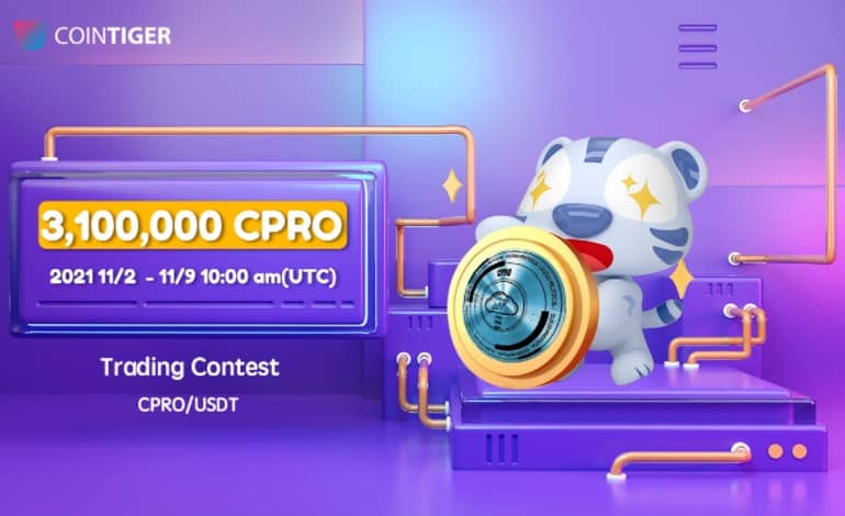cointiger.com draw 3100000 CPRO
