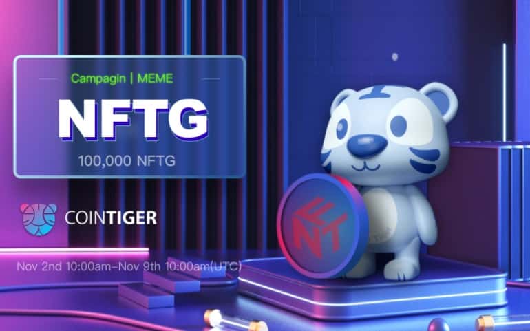 CoinTiger 100,000 NFTG giveaway