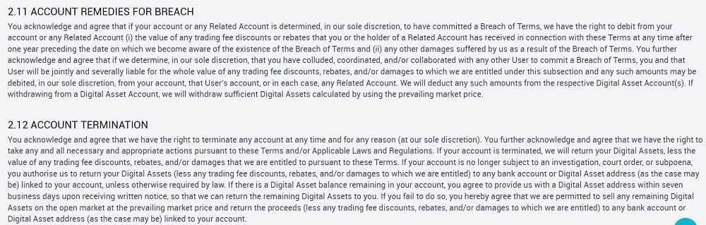 AscendEx account violation