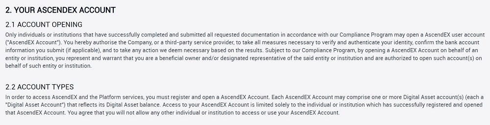 AscendEX.com accounts