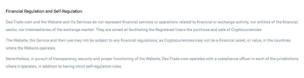 dex-trade.com services