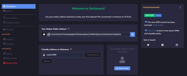 stellarport.io verification