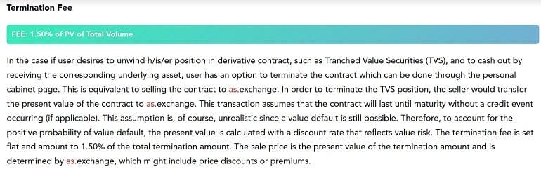 As.exchange termination fee