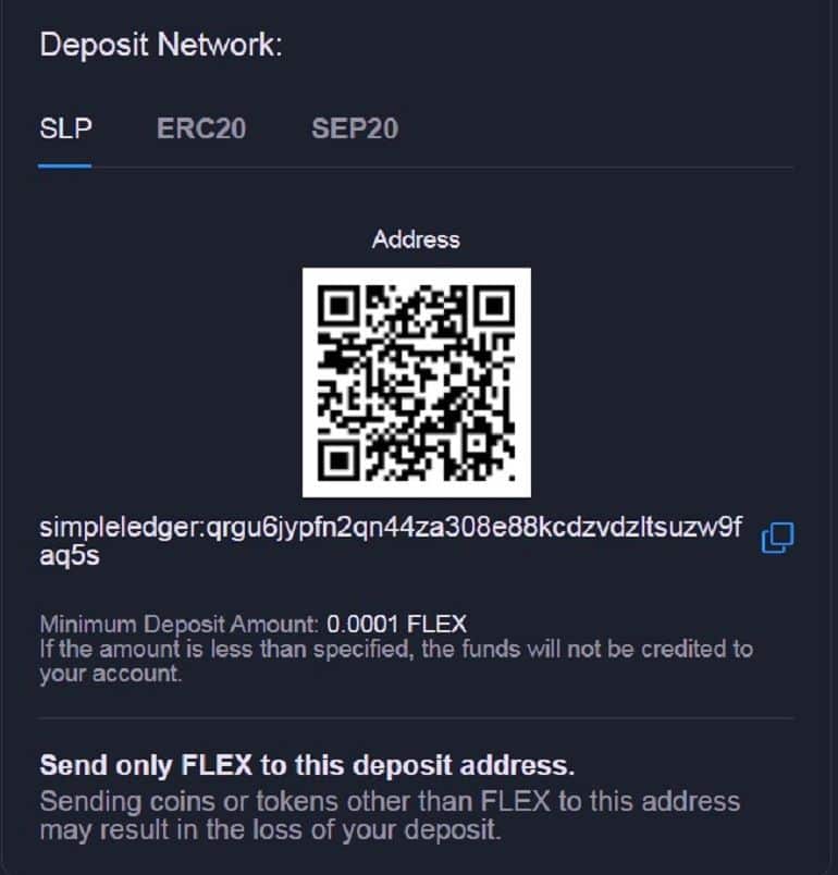 exchange.bitcoin.com deposit to trader's account