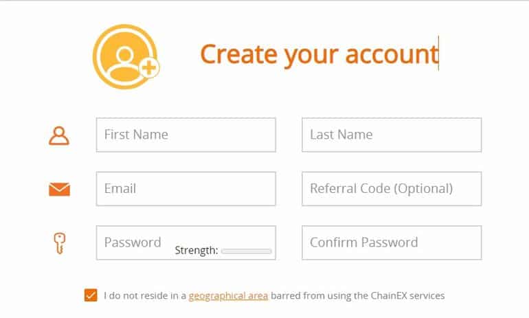 chainex.io account