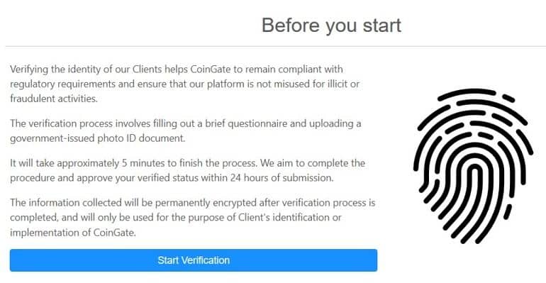 coingate.com verification process