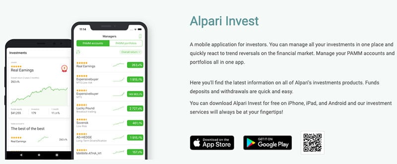 Alpari Invest download