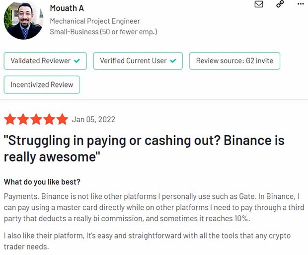 binance.com reviews