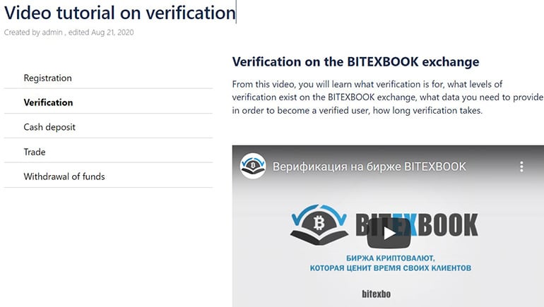 BitexBook verification