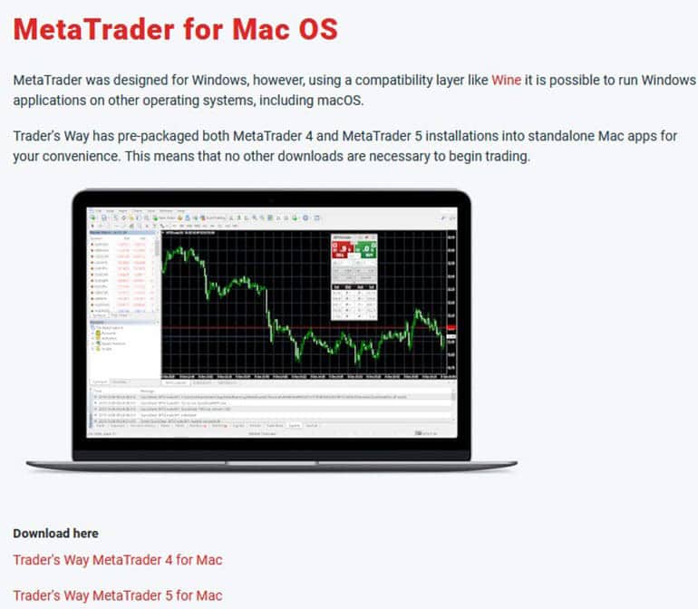 Traders Way mobile application MetaTrader 4