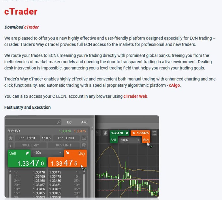 tradersway.com cTrader platform