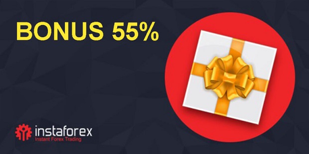 Forex deposit bonus 55% from InstaForex
