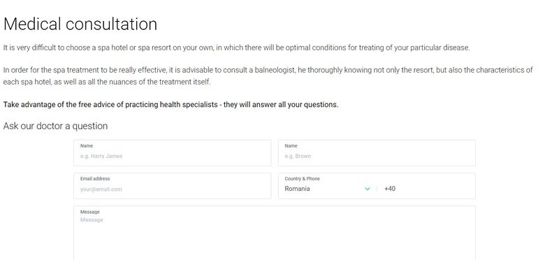 sanatoriums.com medical consultation