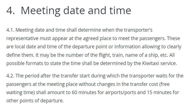 Kiwitaxi meeting date and time