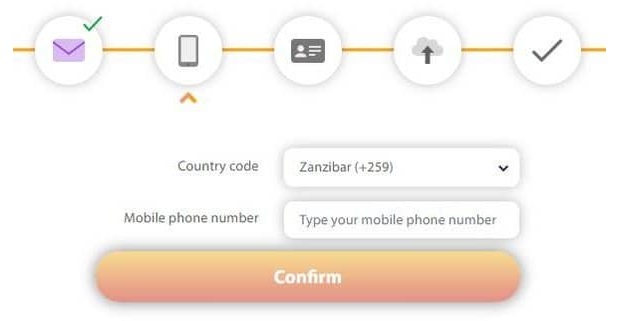 TransCoin to specify the phone number when registering