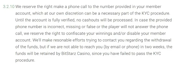 BitStarz additional verification