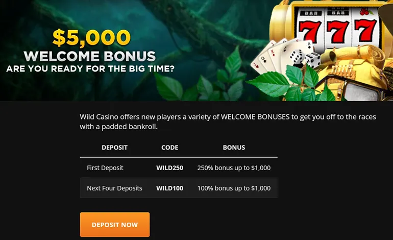 wildcasino.ag welcome bonus