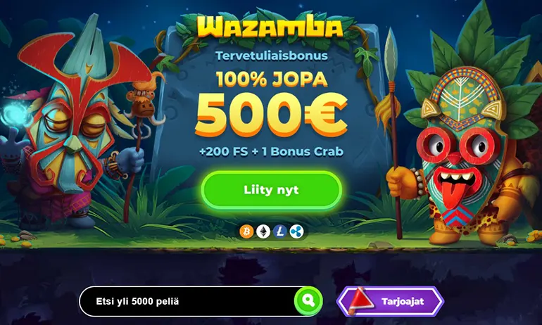 Wazamba bonuses