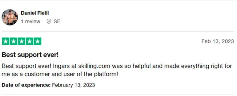 Skilling reviews.