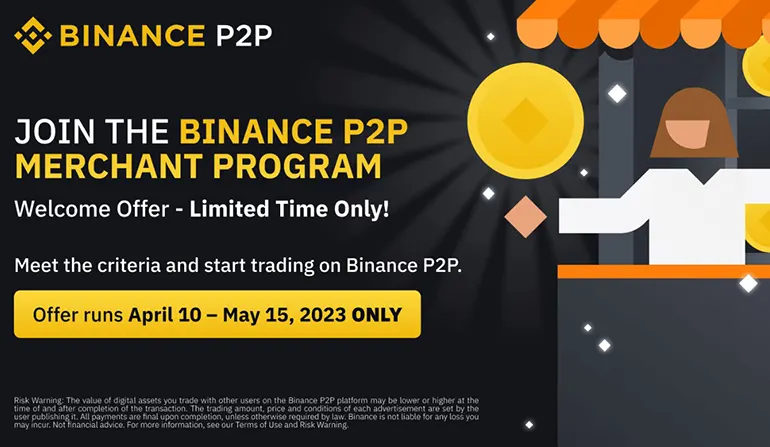 Promotion for P2P Merchants by Binance